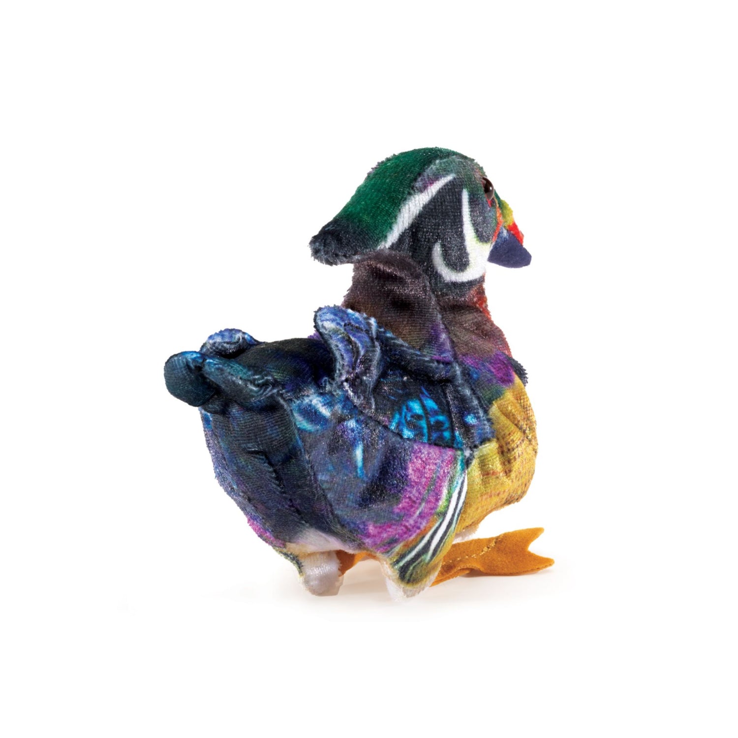 Mini Wood Duck Finger Puppet