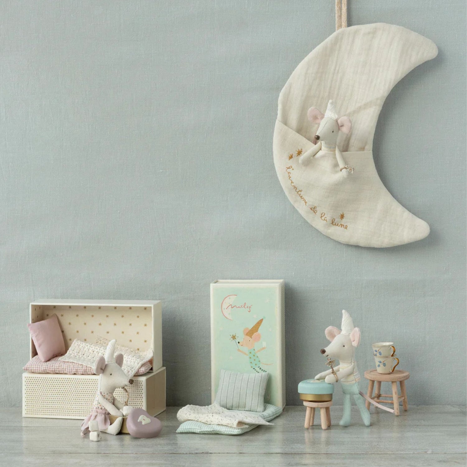 Maileg Table and Stool Set (Mouse)