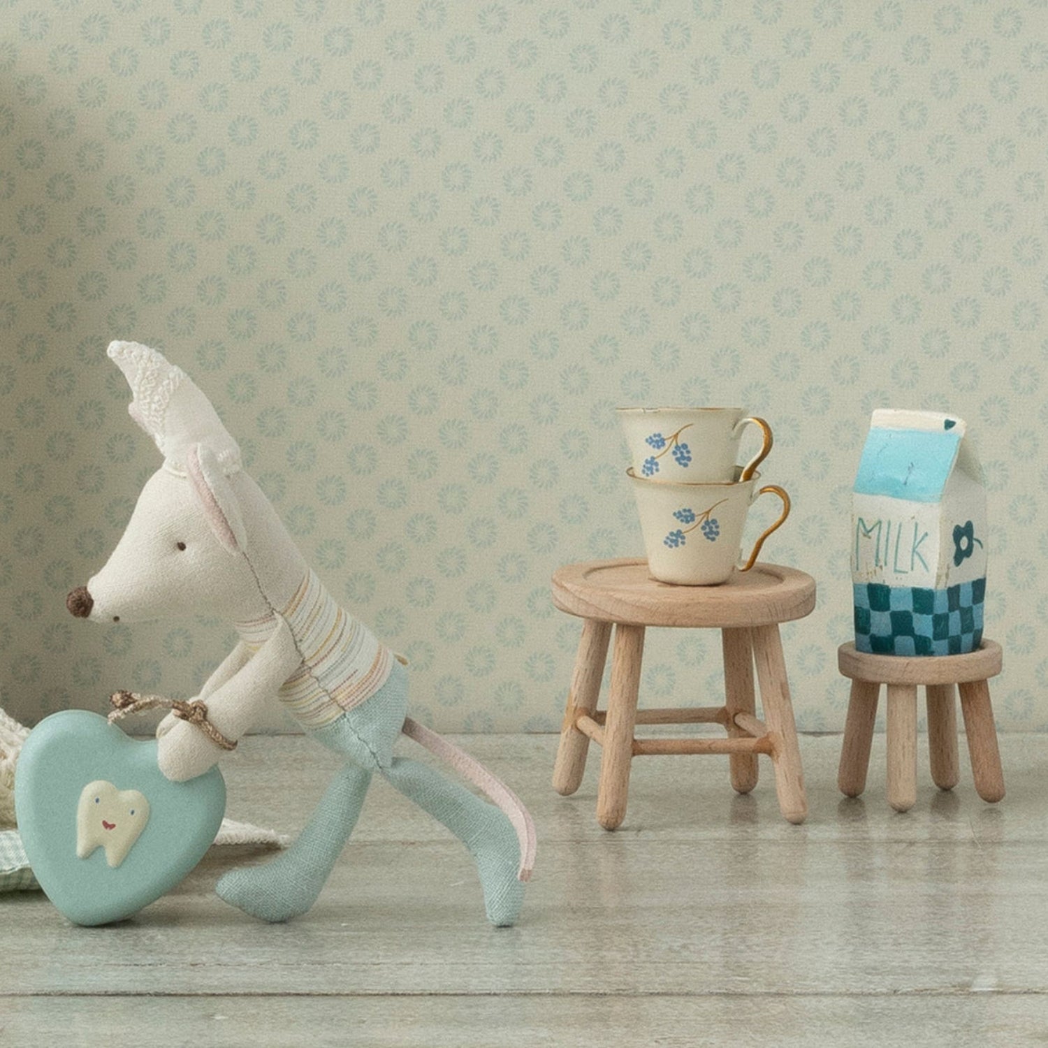 Maileg Table and Stool Set (Mouse)