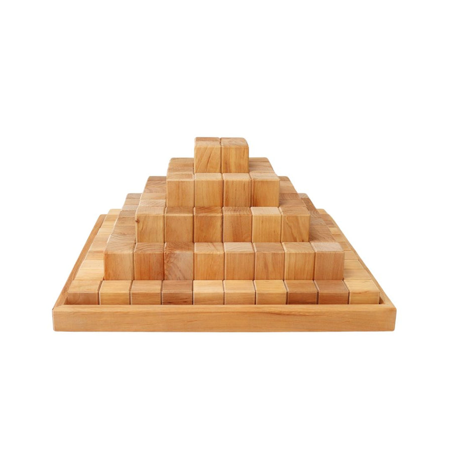Grimm's Large Natural Stepped Pyramid Building Set