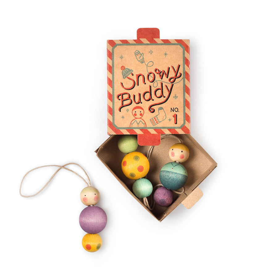 Grapat Wooden Ornament (Snowy Buddy)