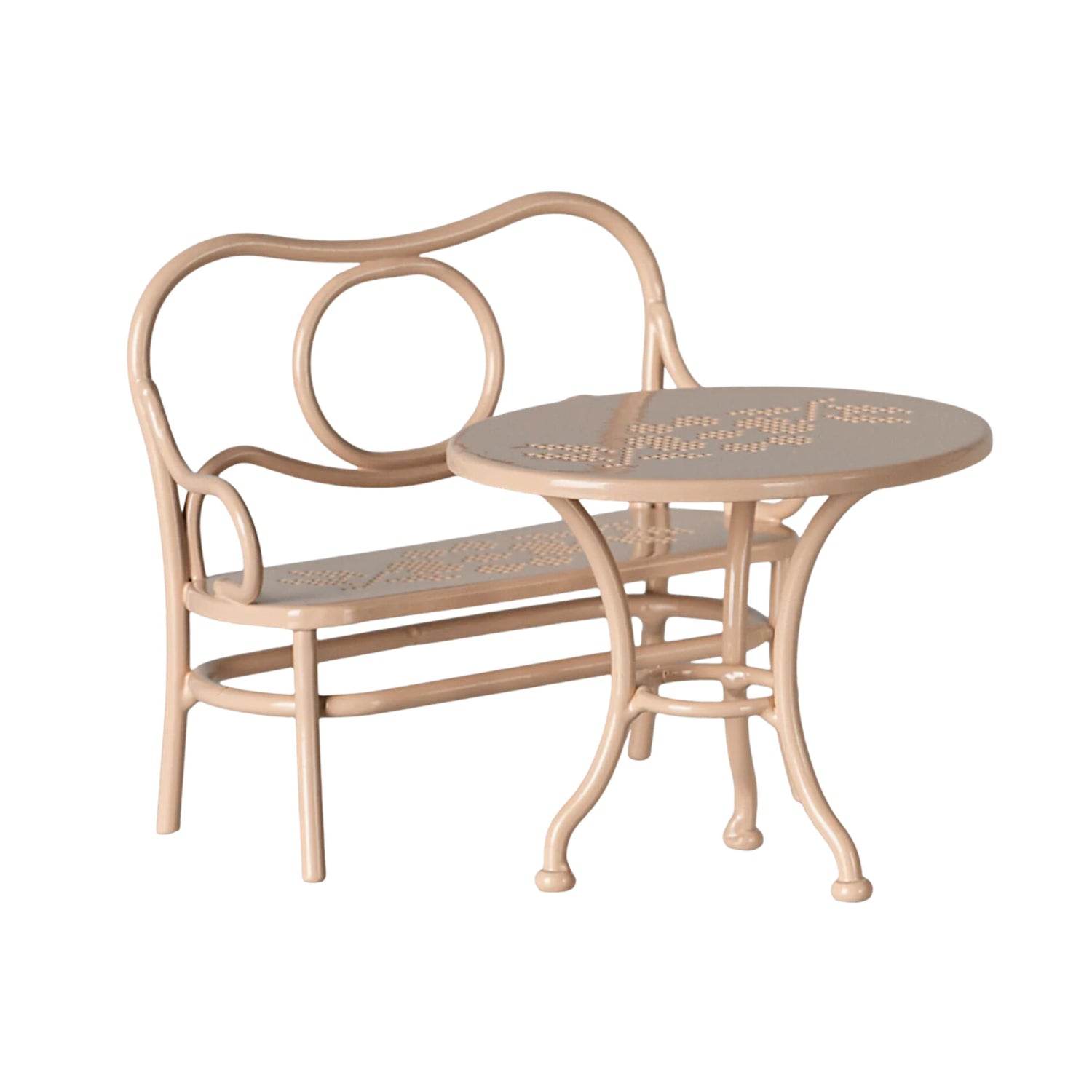 Maileg Big Café Set - Pale Pink (Mum & Dad Mouse)
