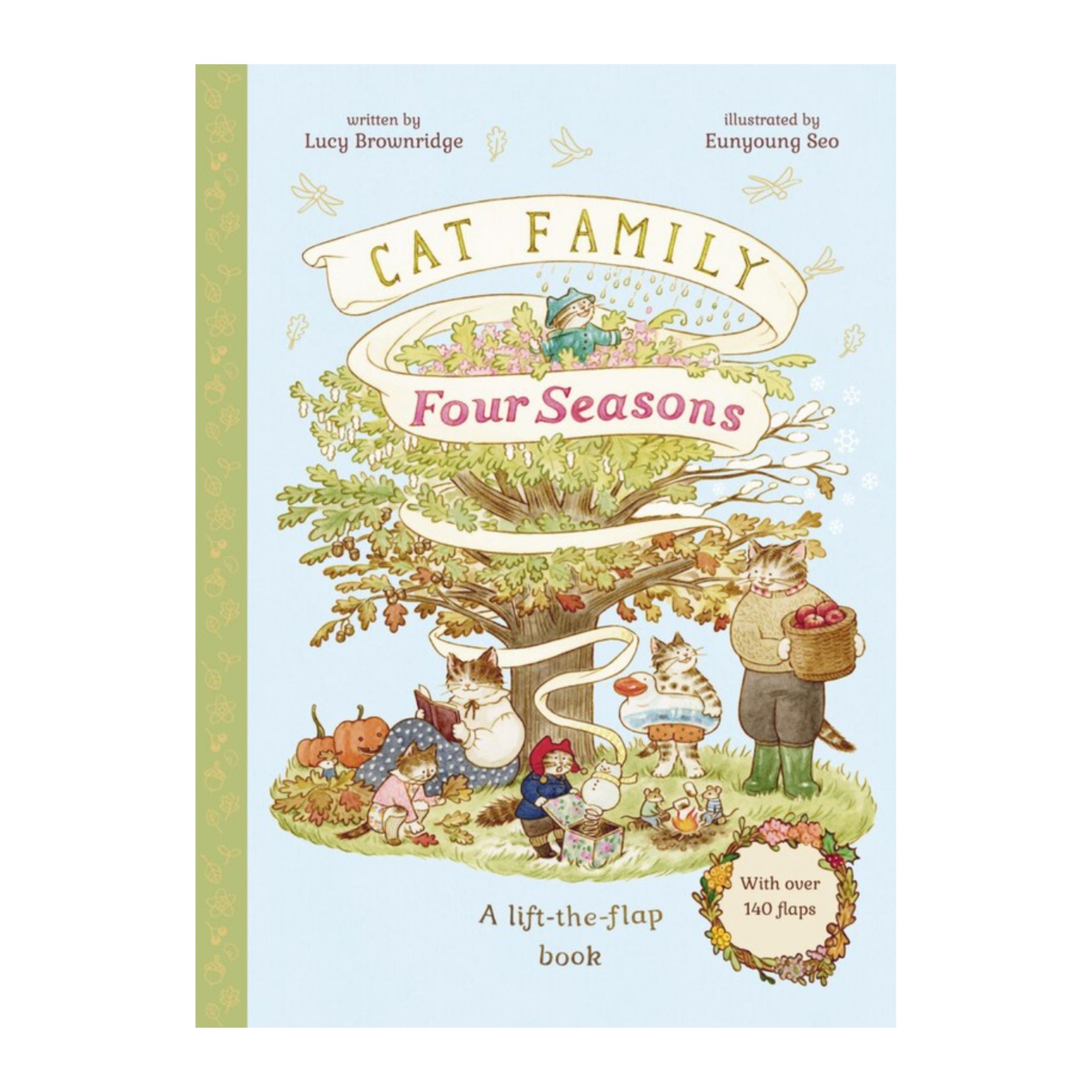 Cat Family Four Seasons Lift The Flap Book | The Playful Peacock