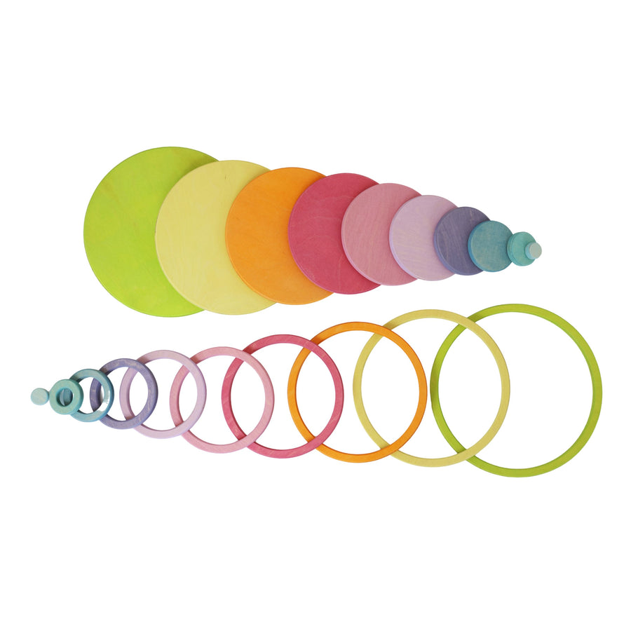 Grimm's Concentric Circles and Rings (Pastel)