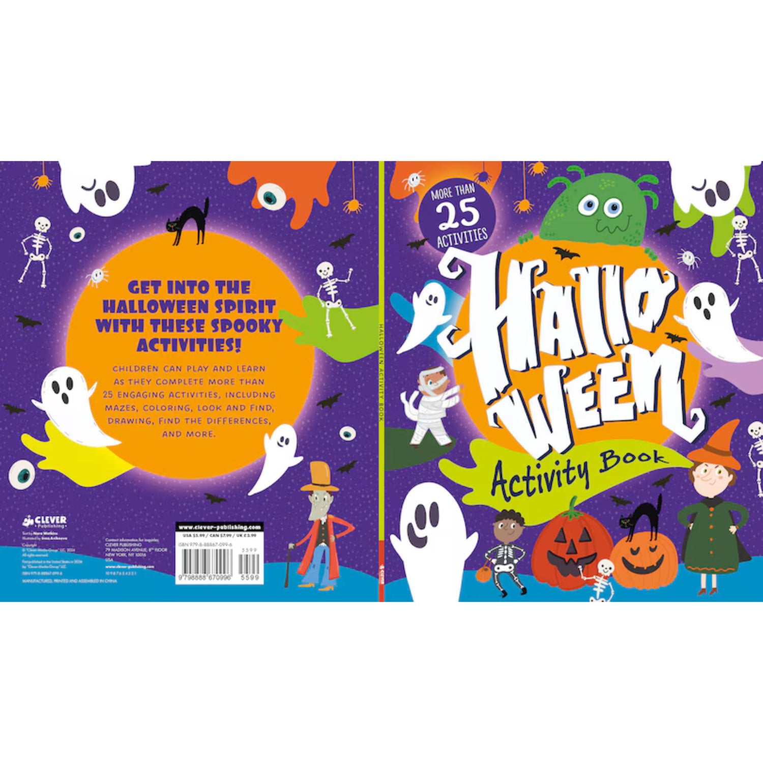 Halloween Activity Book: More Than 25 Activities
