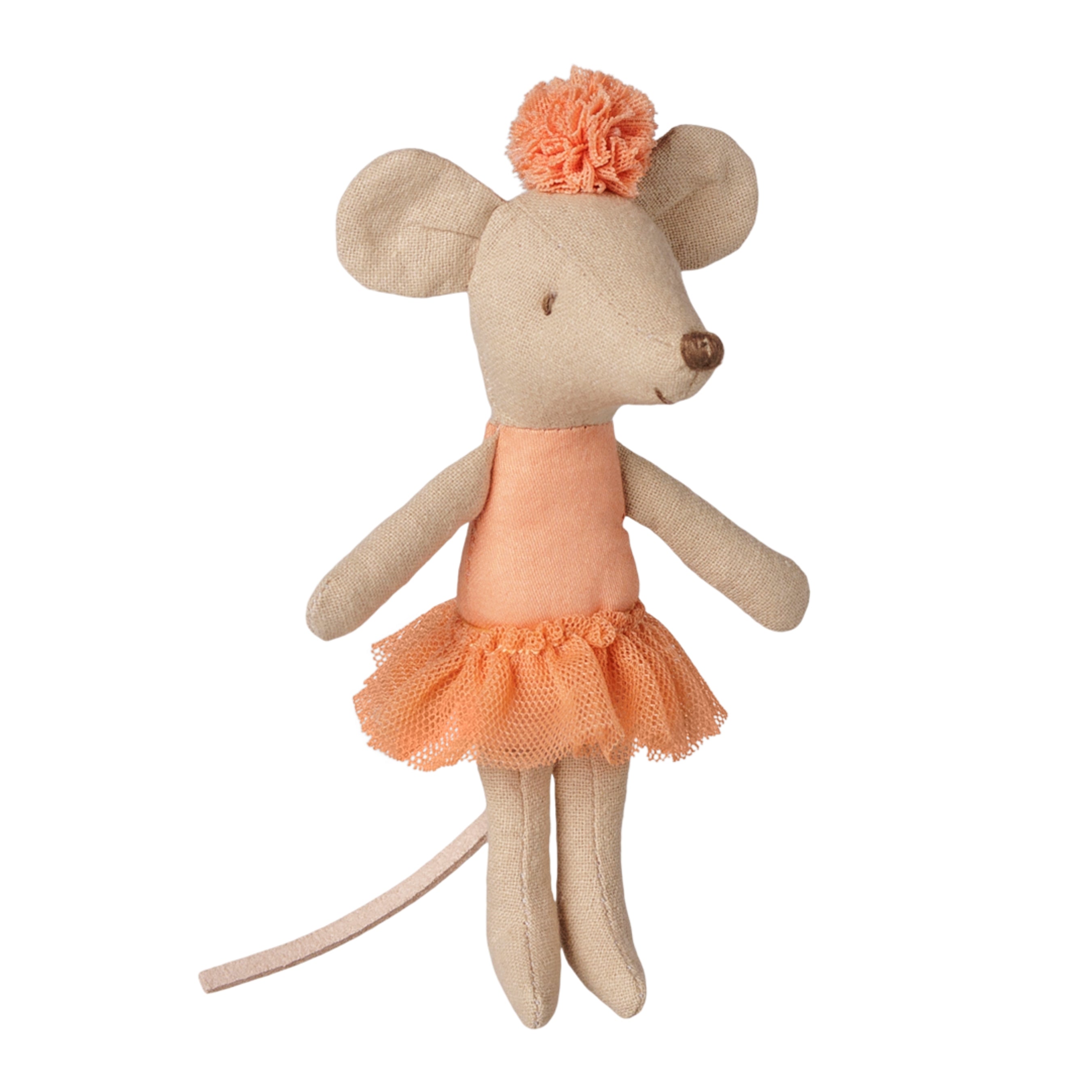Maileg Canada | Little Sister Dance Mouse Apricot | The Playful