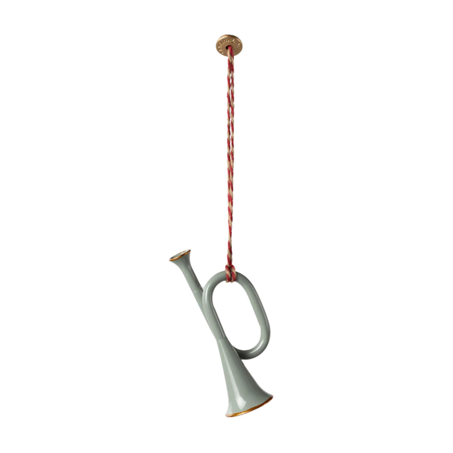 Maileg Trumpet Metal Ornament (Mint)
