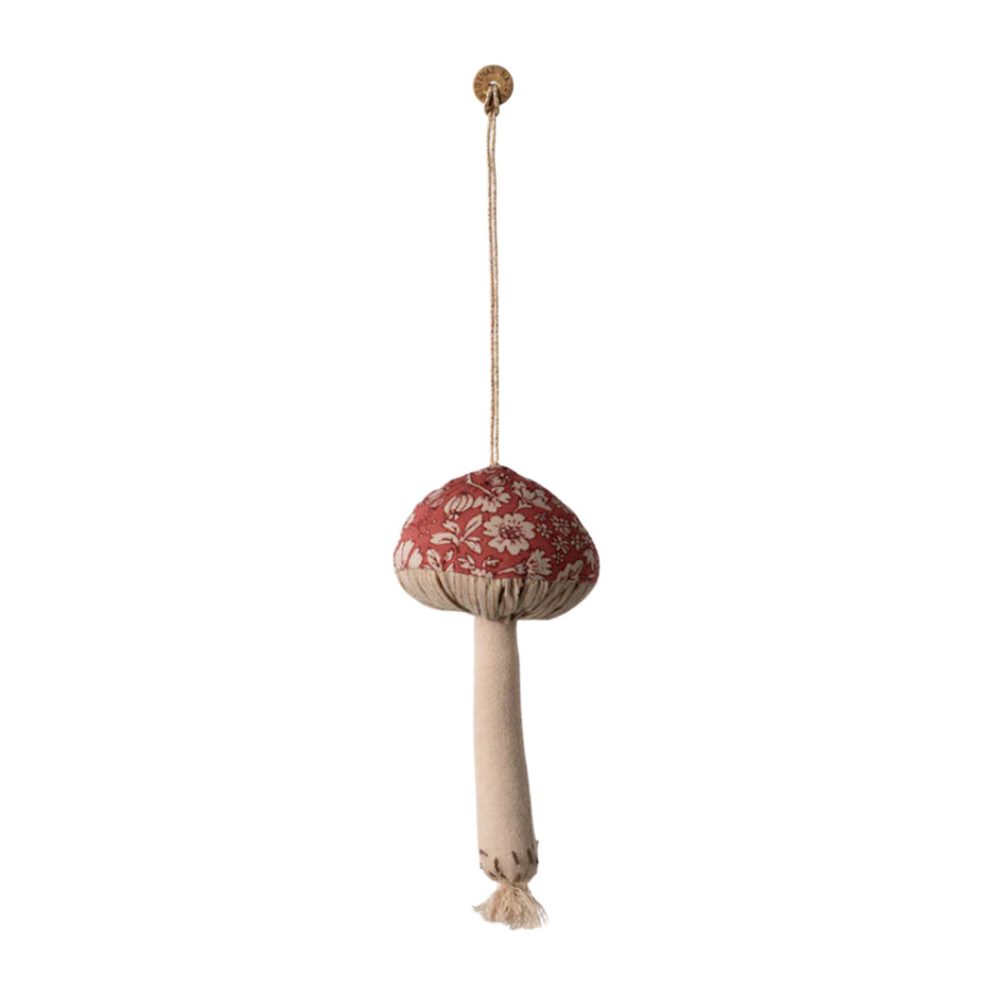 Maileg Mushroom Cotton Ornament (Blossom - Red)