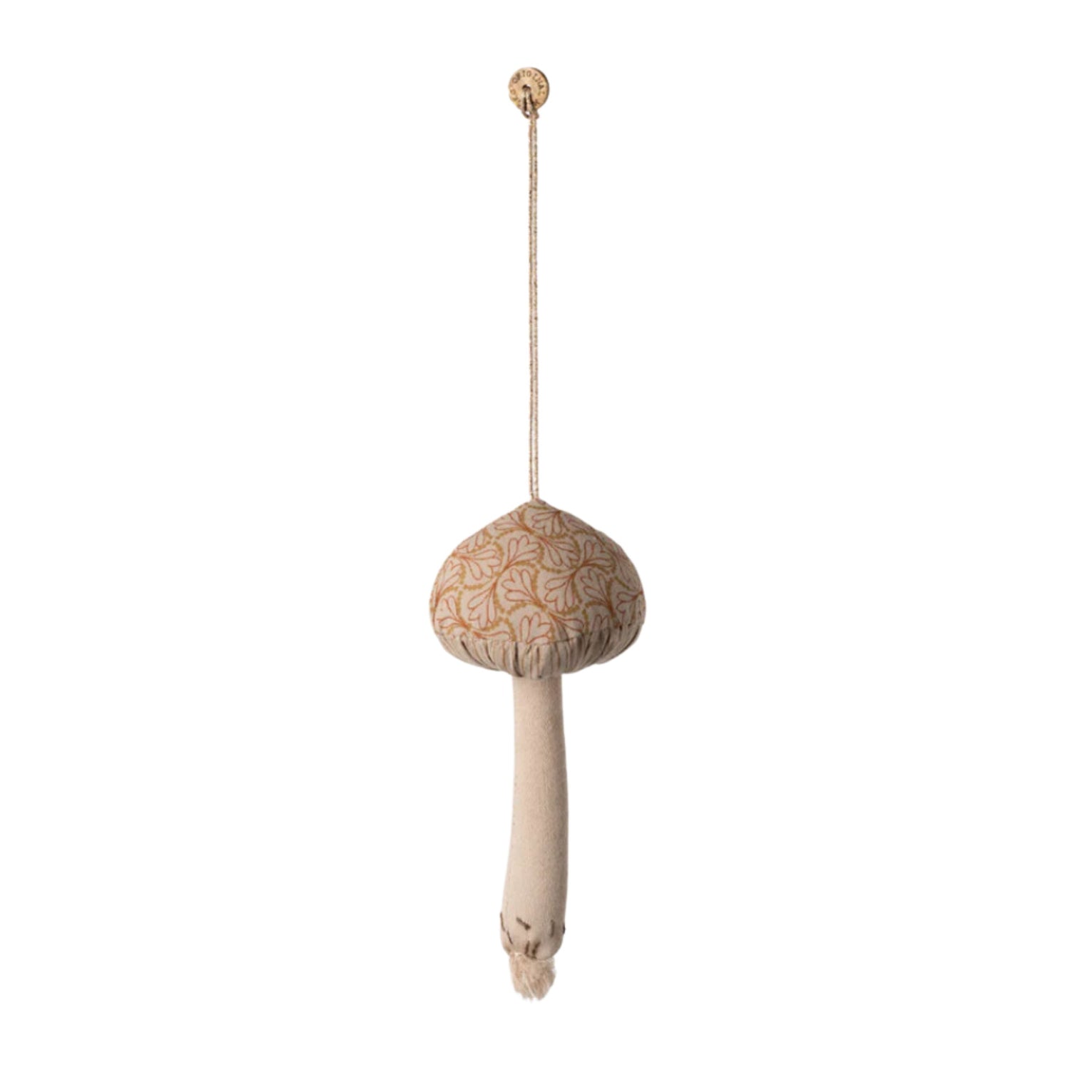Maileg Mushroom Cotton Ornament (Winter Heart)