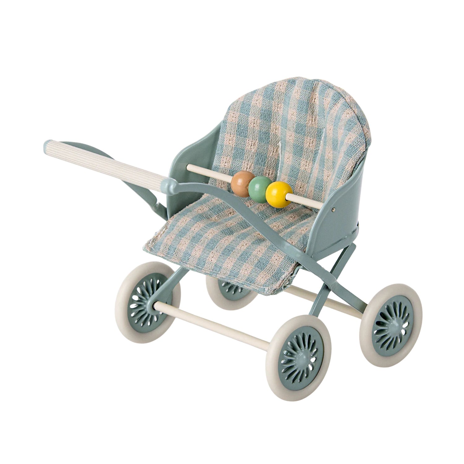 Maileg Reversible Stroller - Blue (Baby Mouse/MY)