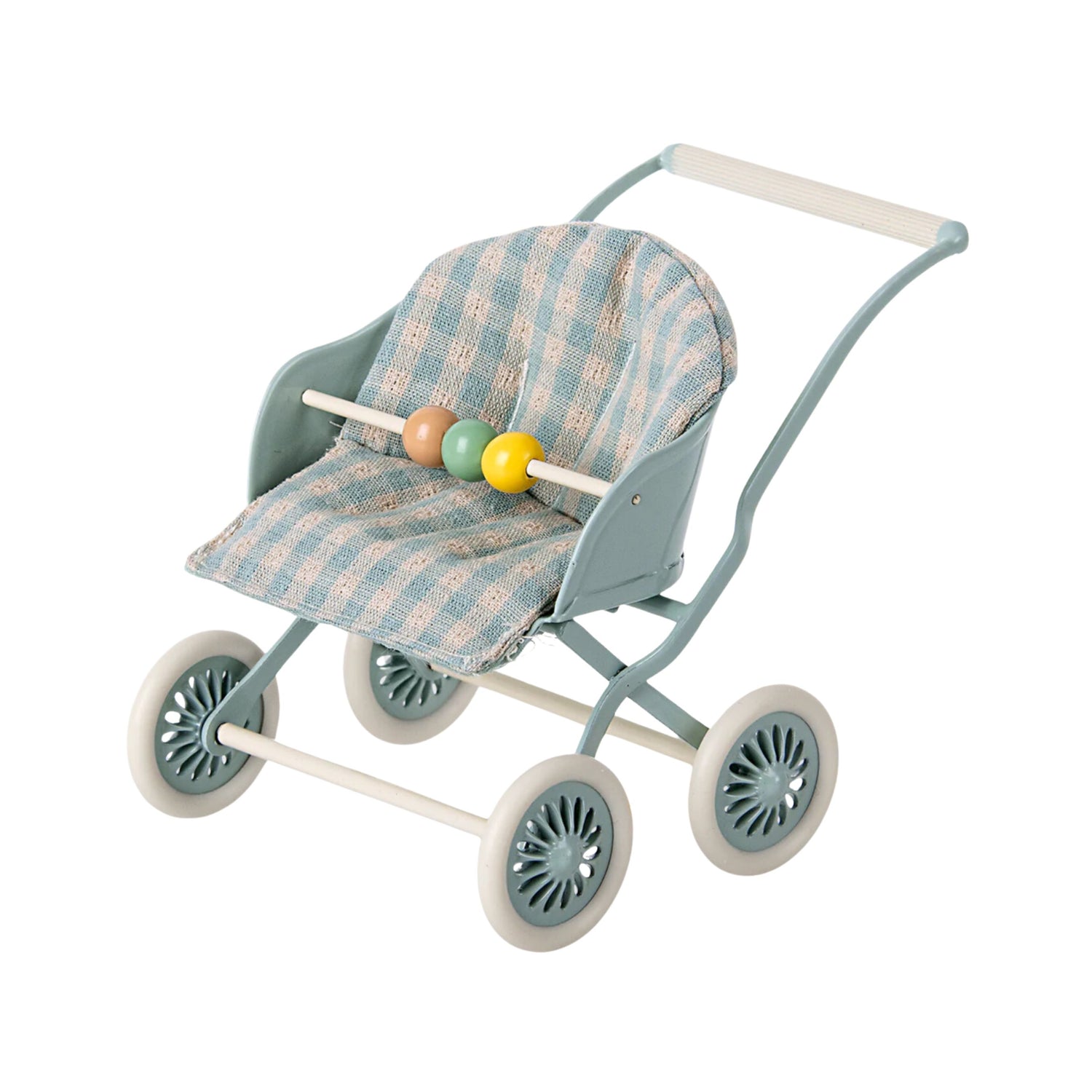 Maileg Reversible Stroller - Blue (Baby Mouse/MY)