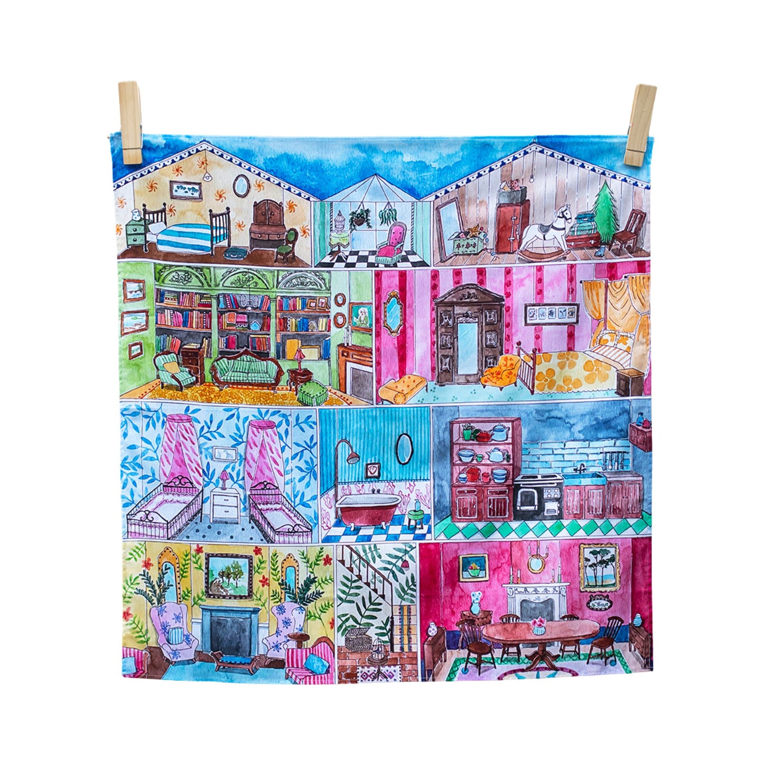 "Welcome to the Dollhouse" Vegan Play Cloth