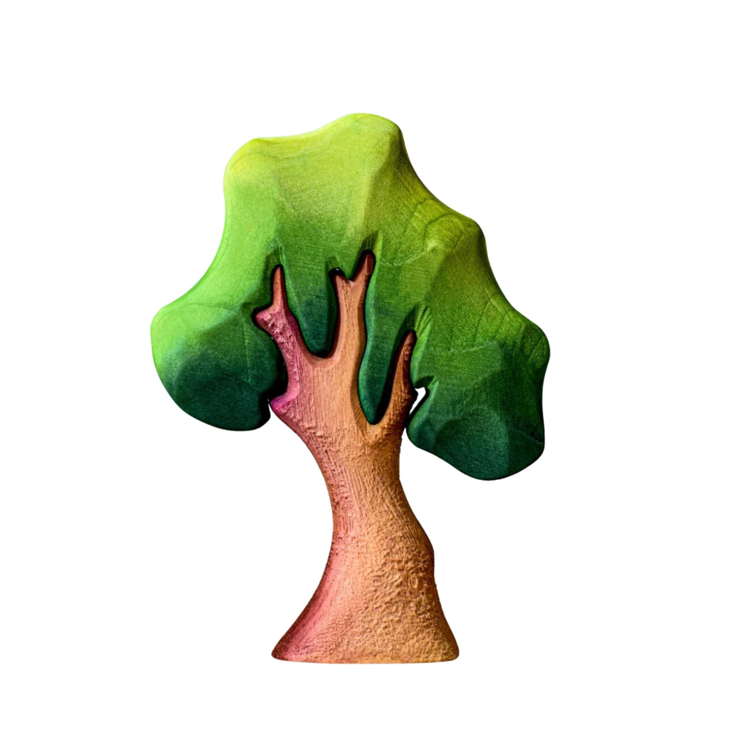 Small Wooden Green Oak Tree