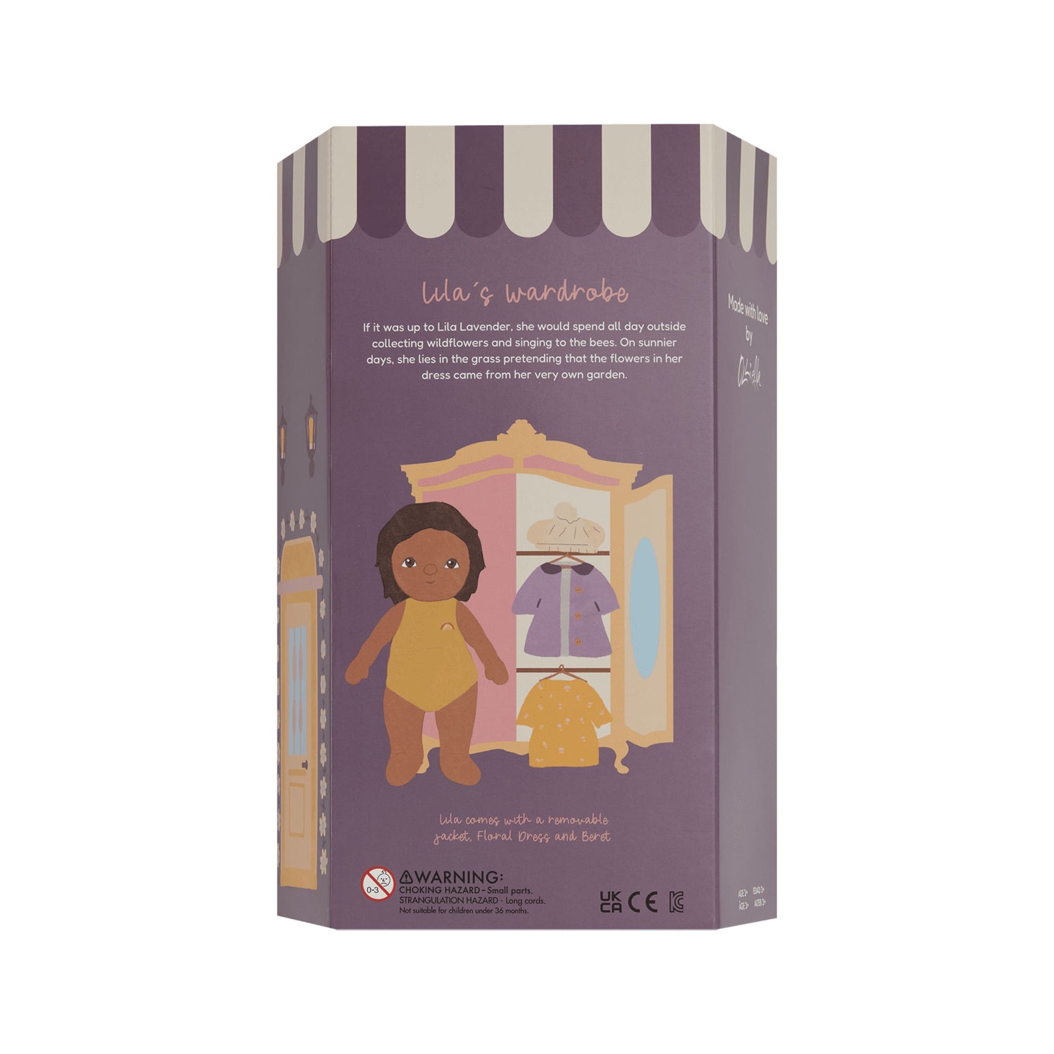 Dress Me Dinky Dinkum Doll (Lila Lavender)