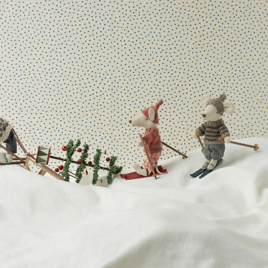 Maileg 2024 Winter Mouse with Ski Set - Grey (Big Brother)