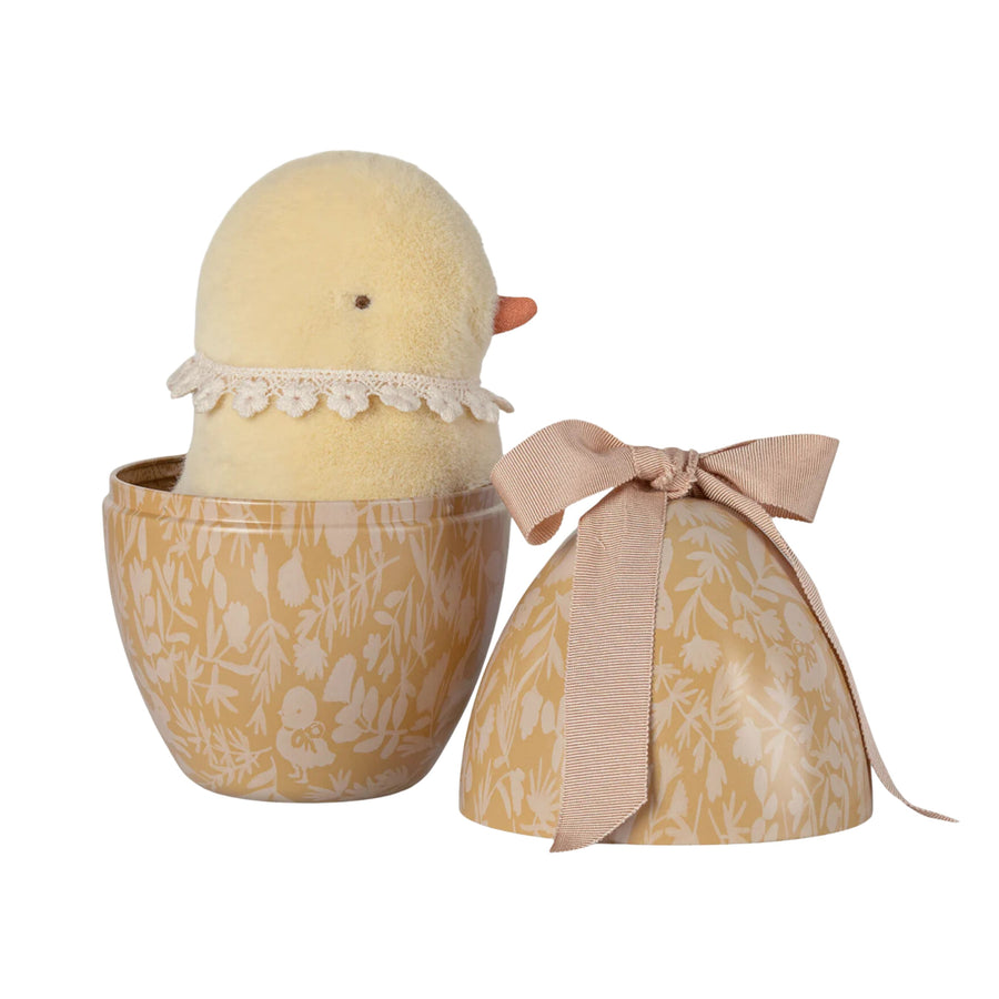 Maileg Easter Egg with Plush Chicken