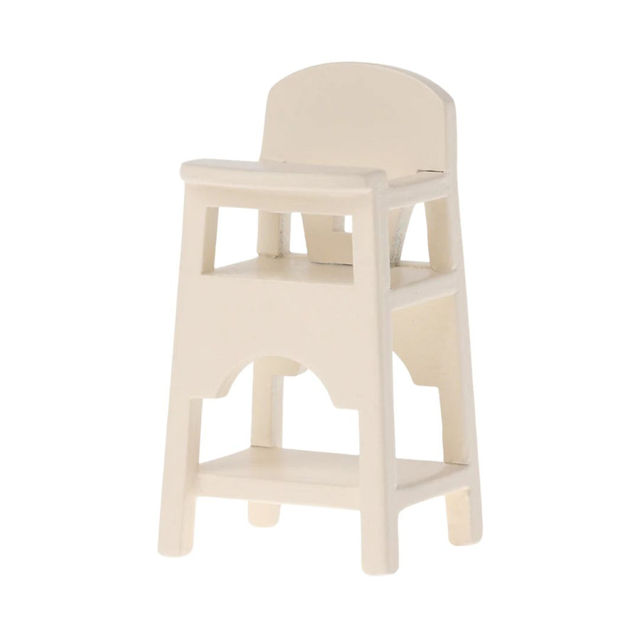 Maileg High Chair - White (Baby Mouse)