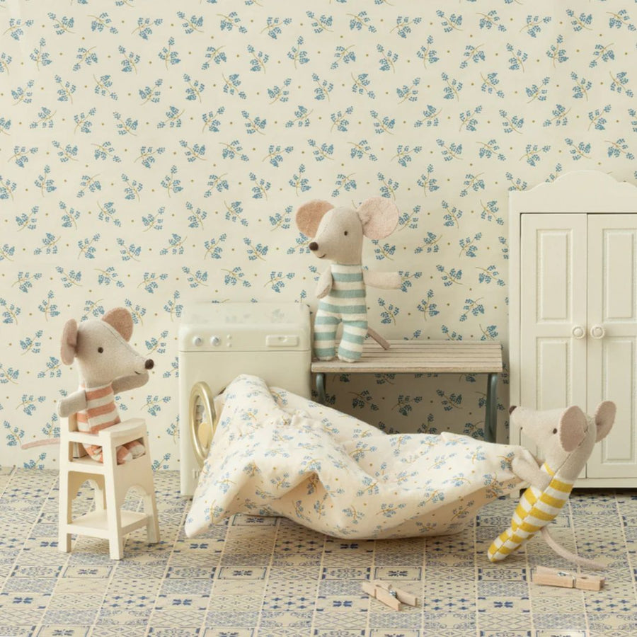 Maileg High Chair - White (Baby Mouse)