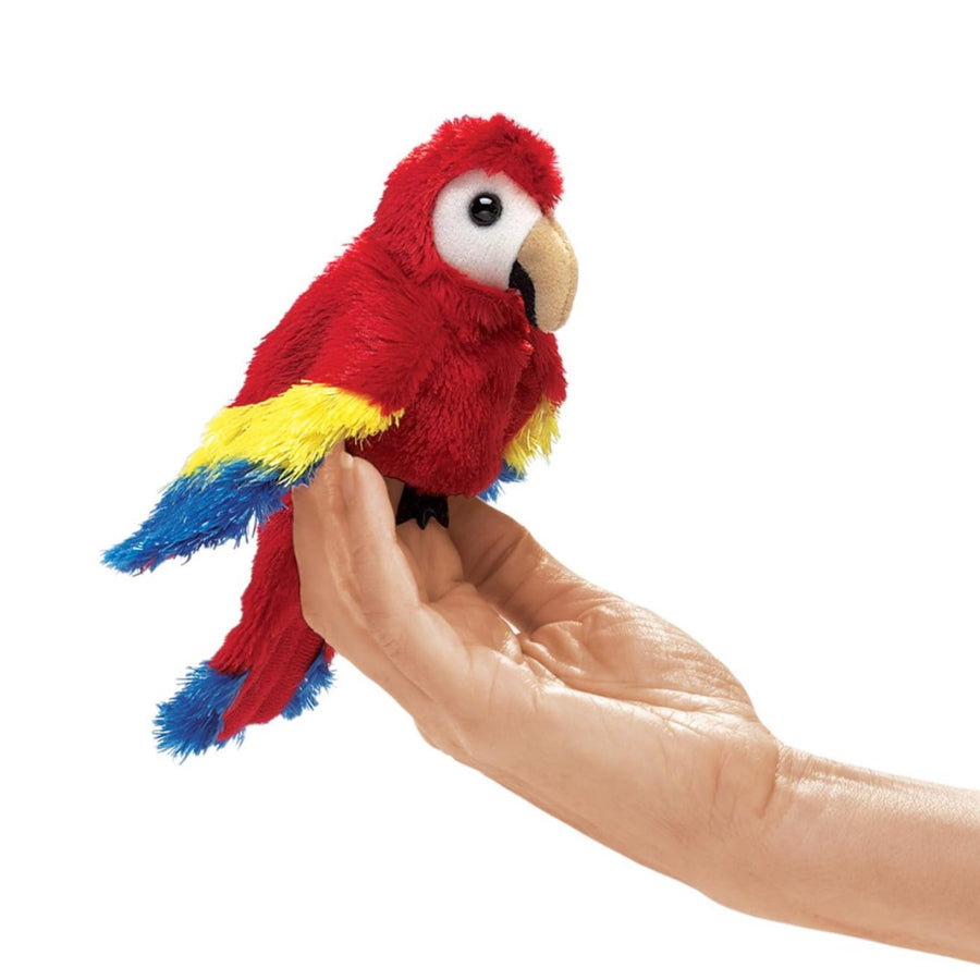 Mini Scarlet Macaw Finger Puppet