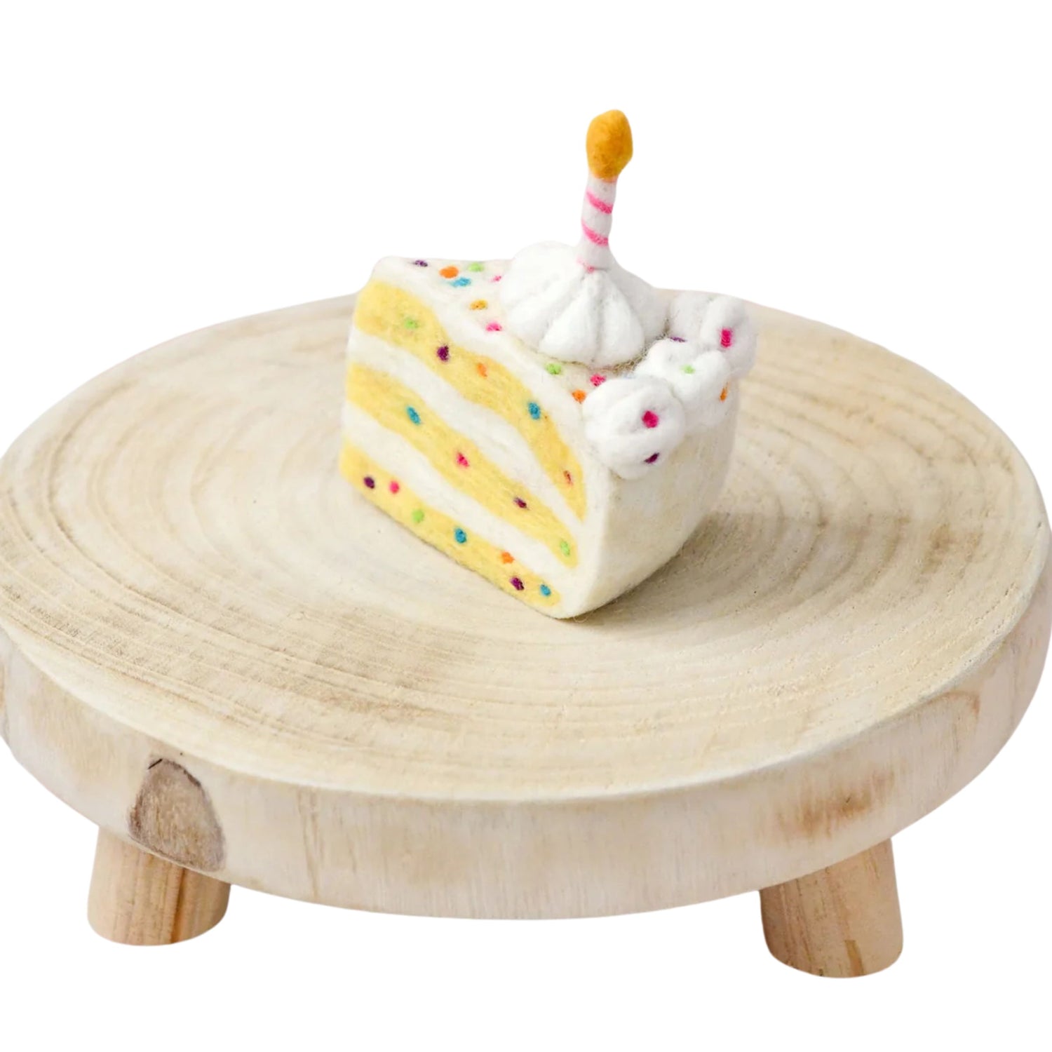 Felt Confetti Cake Slice | Play Food