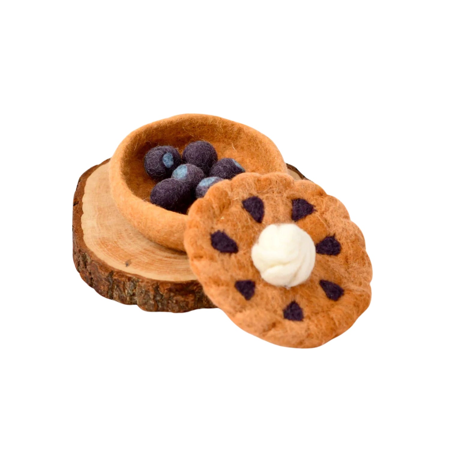 Felt Blueberry Pie | Play Food Set