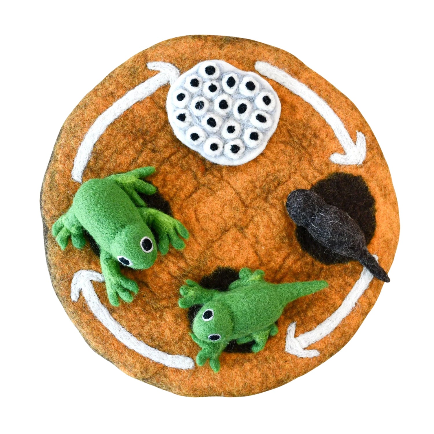 Felt Life Cycle of a Frog (Playmat Sold Separately)