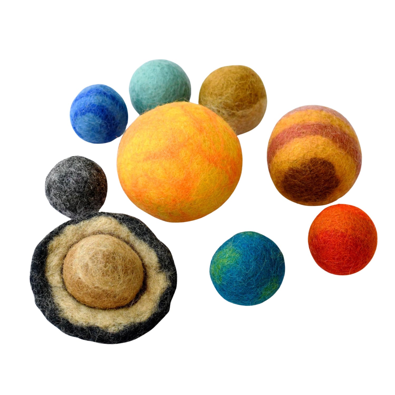 Felt Solar System Planets (9 pcs)