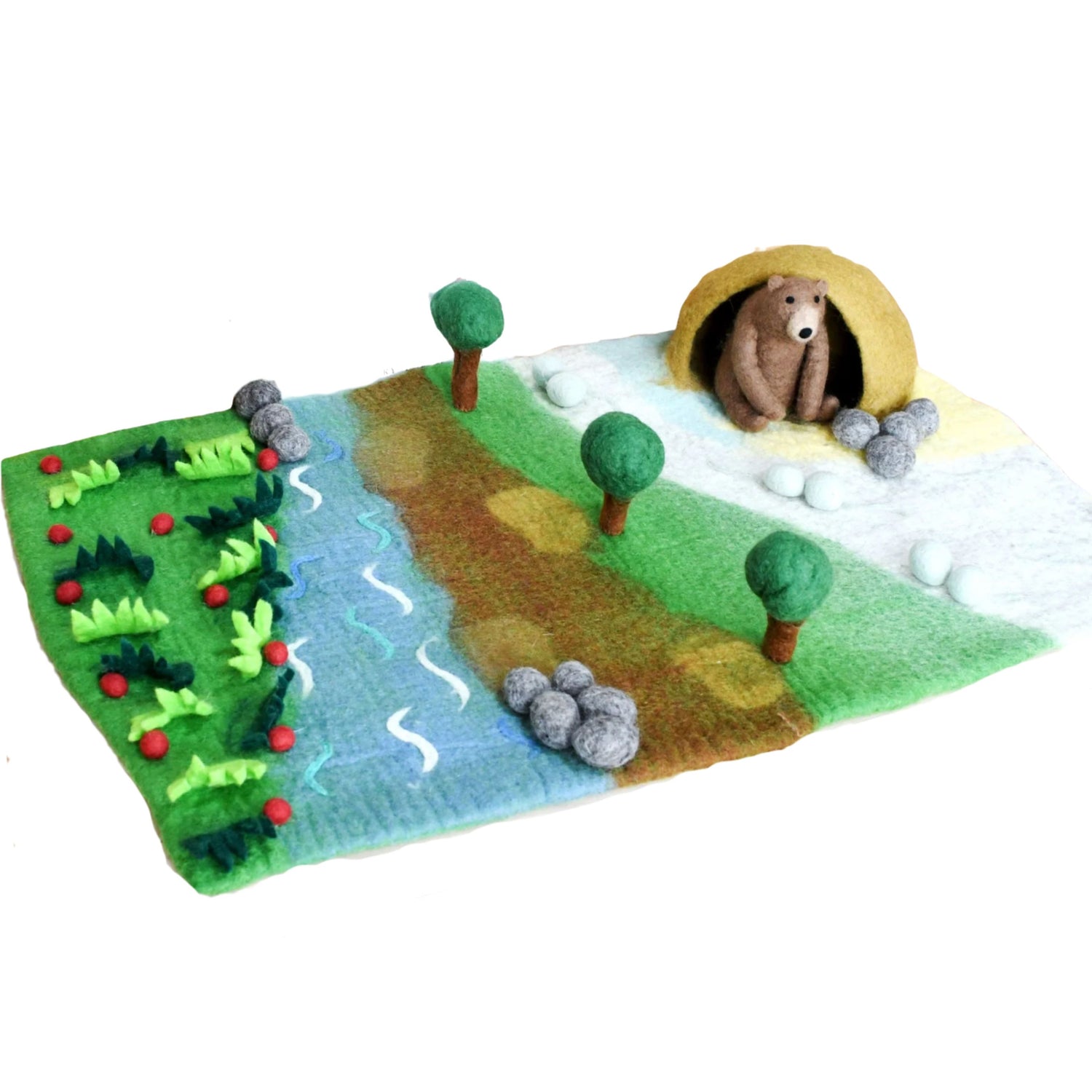 Felt Bear Hunt Playmat Playscape (Large)