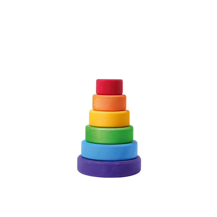 Grimm's Small Stacking Tower - Rainbow (5 Pcs)