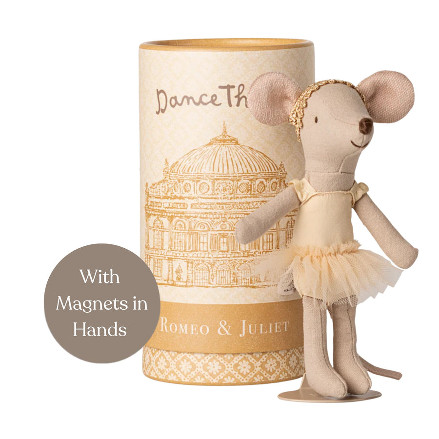Maileg Ballet Dancer Mouse with Stand (Juliet - Big Sister)