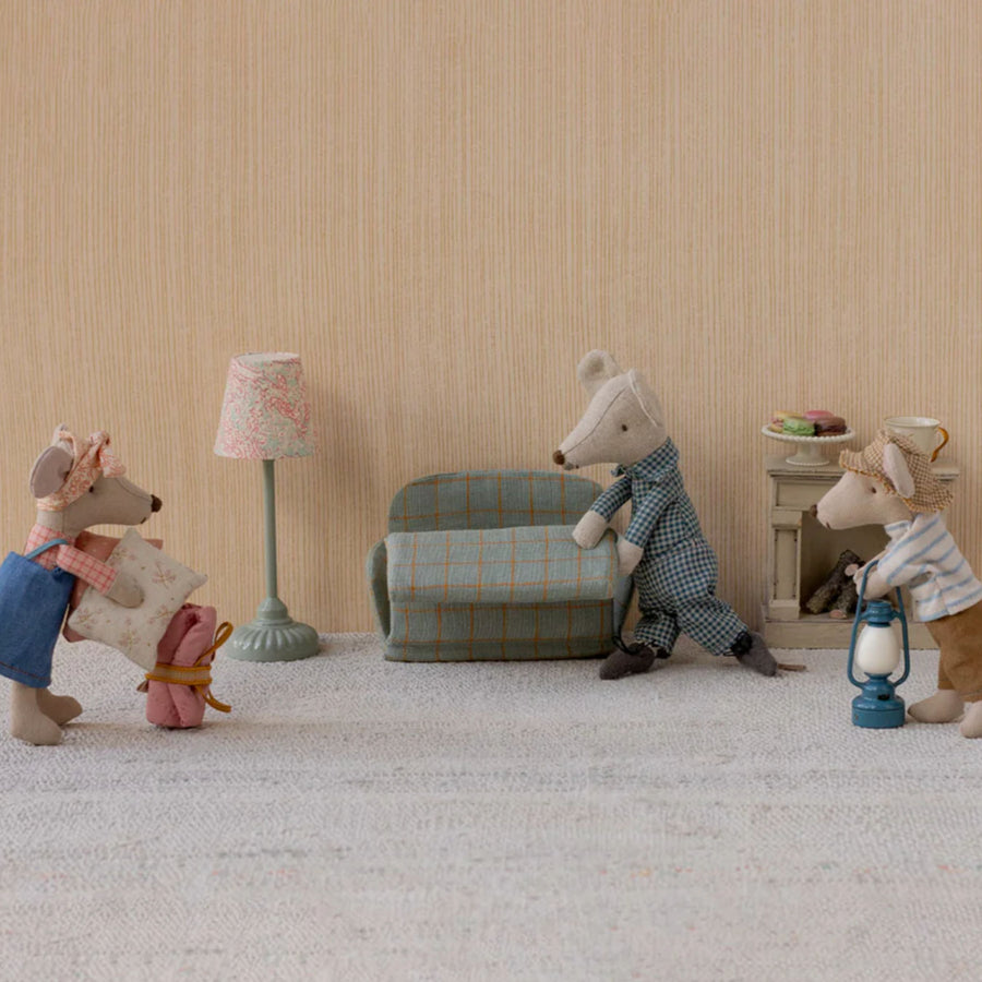 Maileg Vintage Floor Lamp - Mint (Mouse)