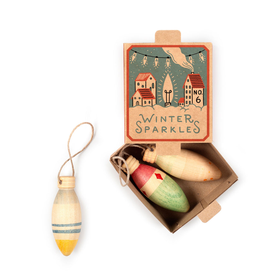 Wooden Ornament (Wood Winter Sparkle)