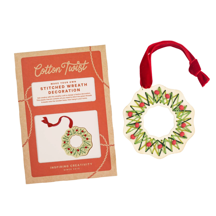 Make Your Own Stitched Decoration Craft Kit (Wreath)