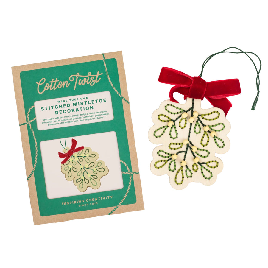 Make Your Own Stitched Decoration Craft Kit (Mistletoe)