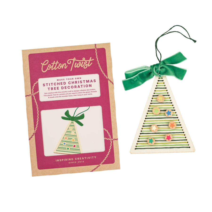 Make Your Own Stitched Decoration Craft Kit (Christmas Tree)