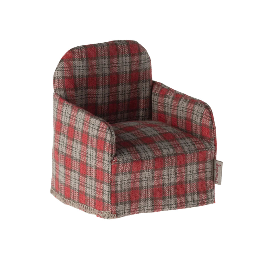 Maileg Chair - Red Checker (Mouse)