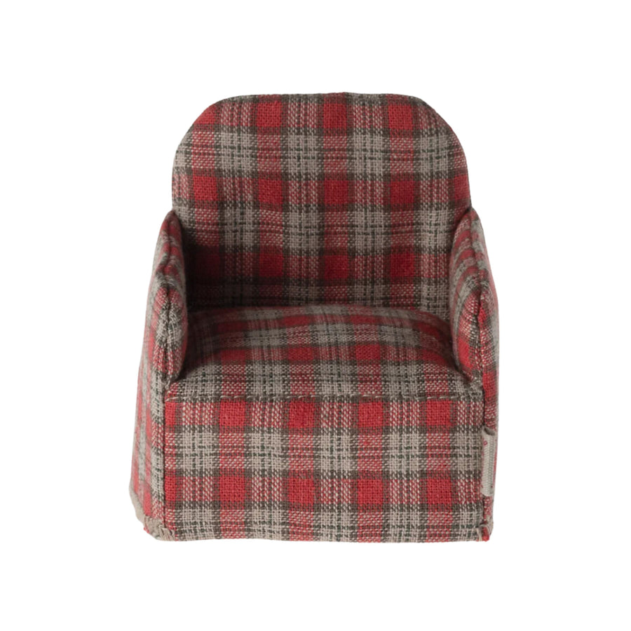 Maileg Chair - Red Checker (Mouse)