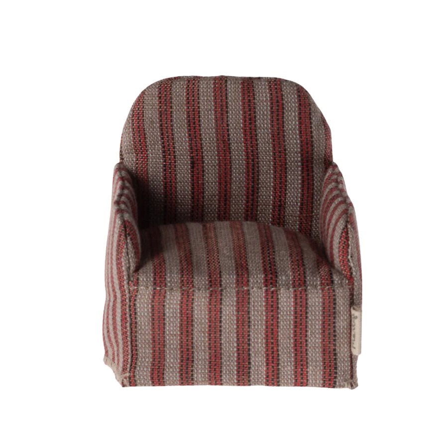 Maileg Chair - Red Stripe (Mouse)