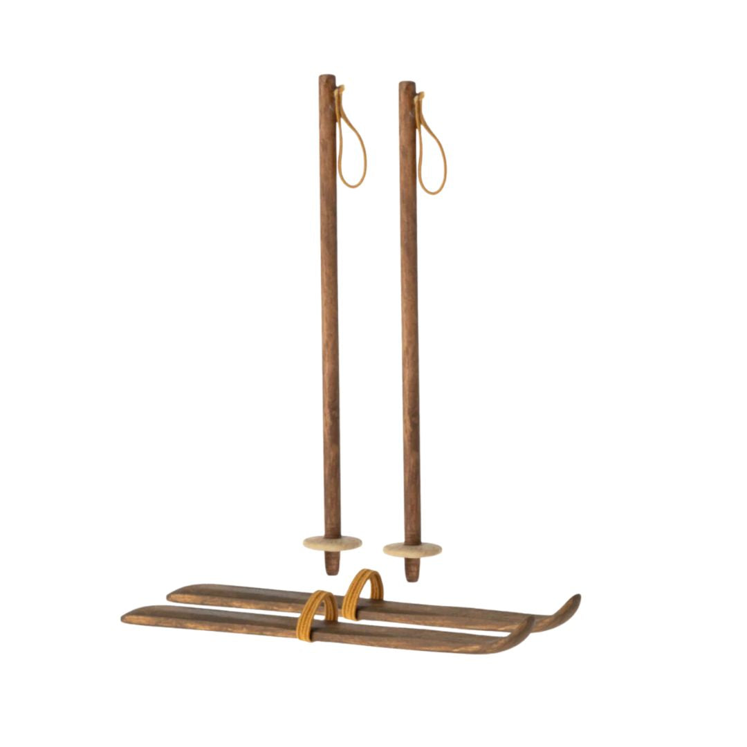 Maileg Skis and Ski Poles (Mum & Dad Mouse)