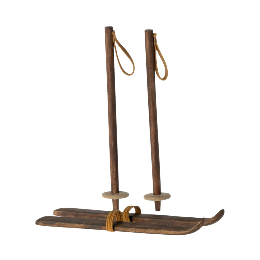 Maileg Skis and Ski Poles (Big Sister/Brother Mouse)