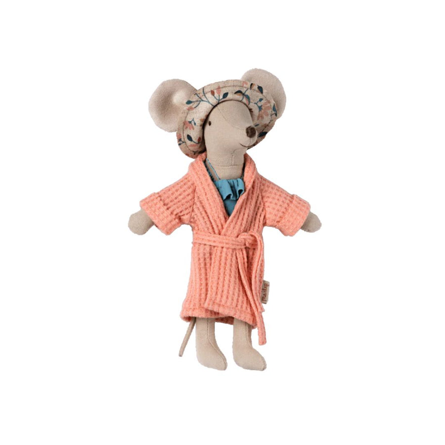 Maileg Bathrobe - Coral (Mum/Dad Mouse)