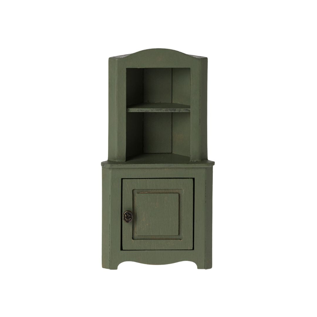 Maileg Corner Cabinet - Dark Green (Mouse)