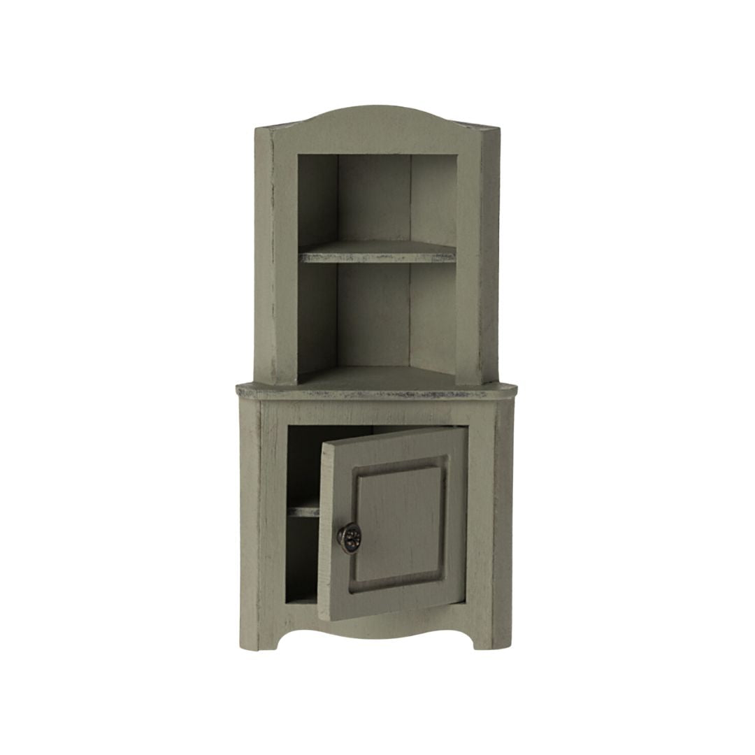 Maileg Corner Cabinet - Light Green (Mouse)