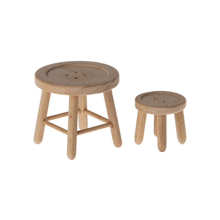Maileg Table and Stool Set (Mouse)