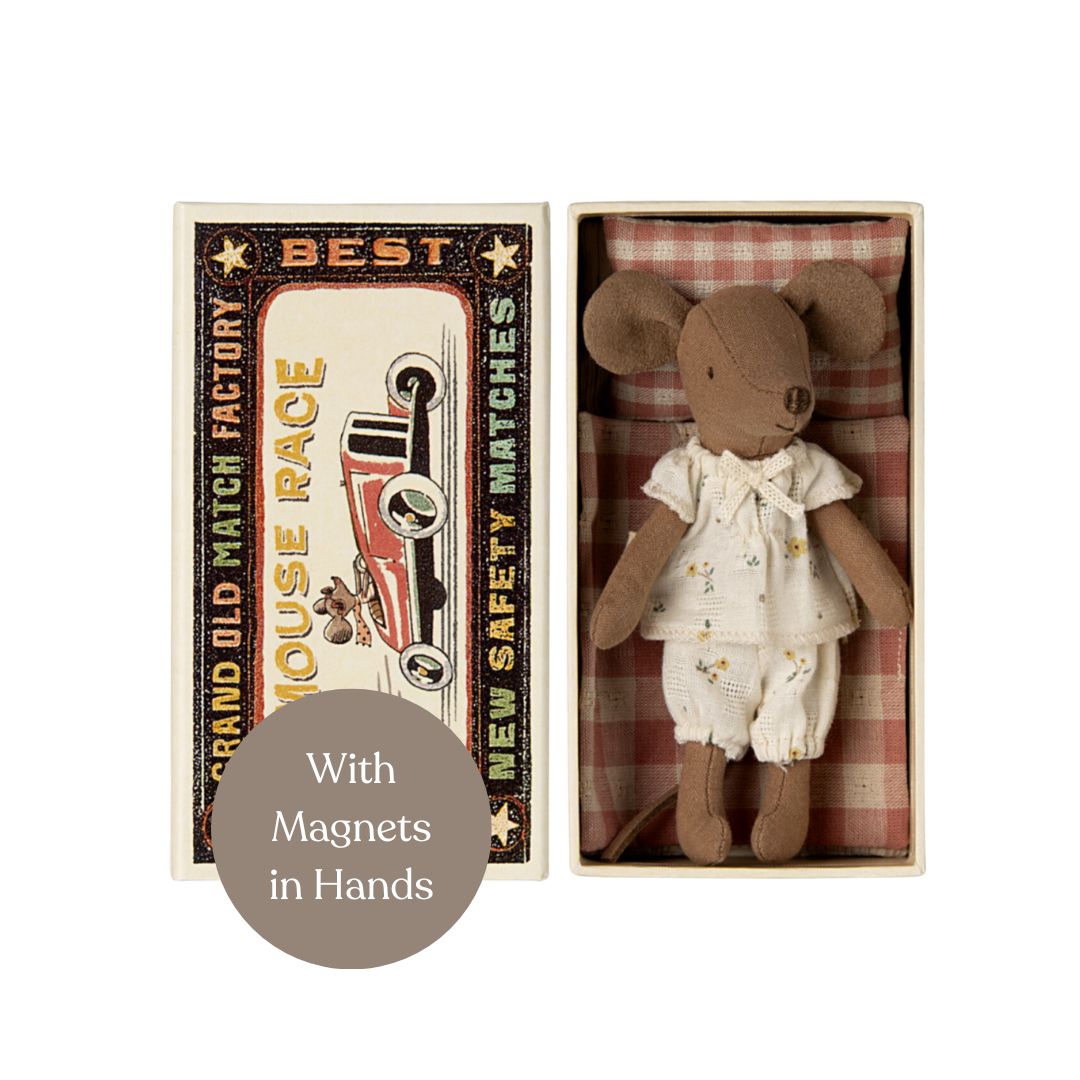 Maileg Mouse in Matchbox - Pajamas 2024 (Big Sister)