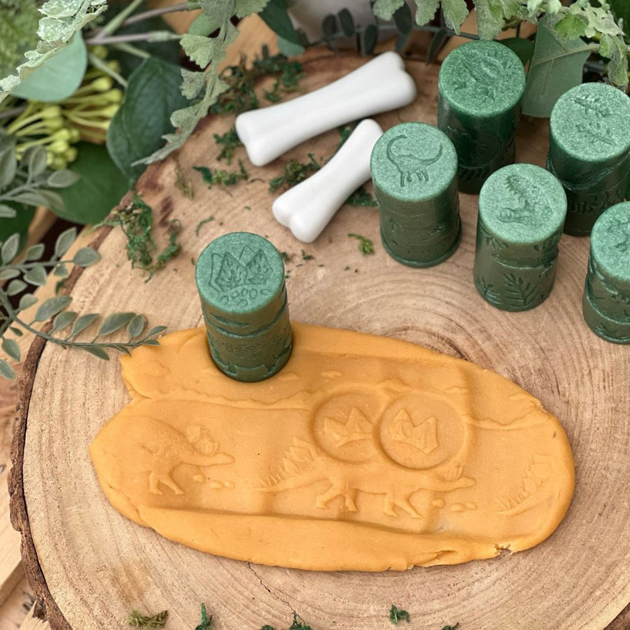 Play Dough Rollers & Stamp Set (Dinosaurs)