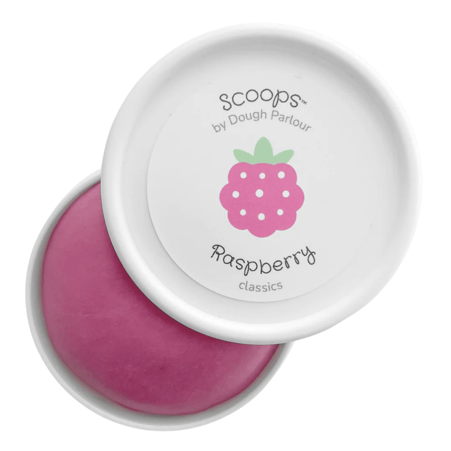 Dough Parlour Sensory Play Scoops® Raspberry Scented Dough (Made in Canada) Strawberry Scented Play Dough | Handcrafted in Canada