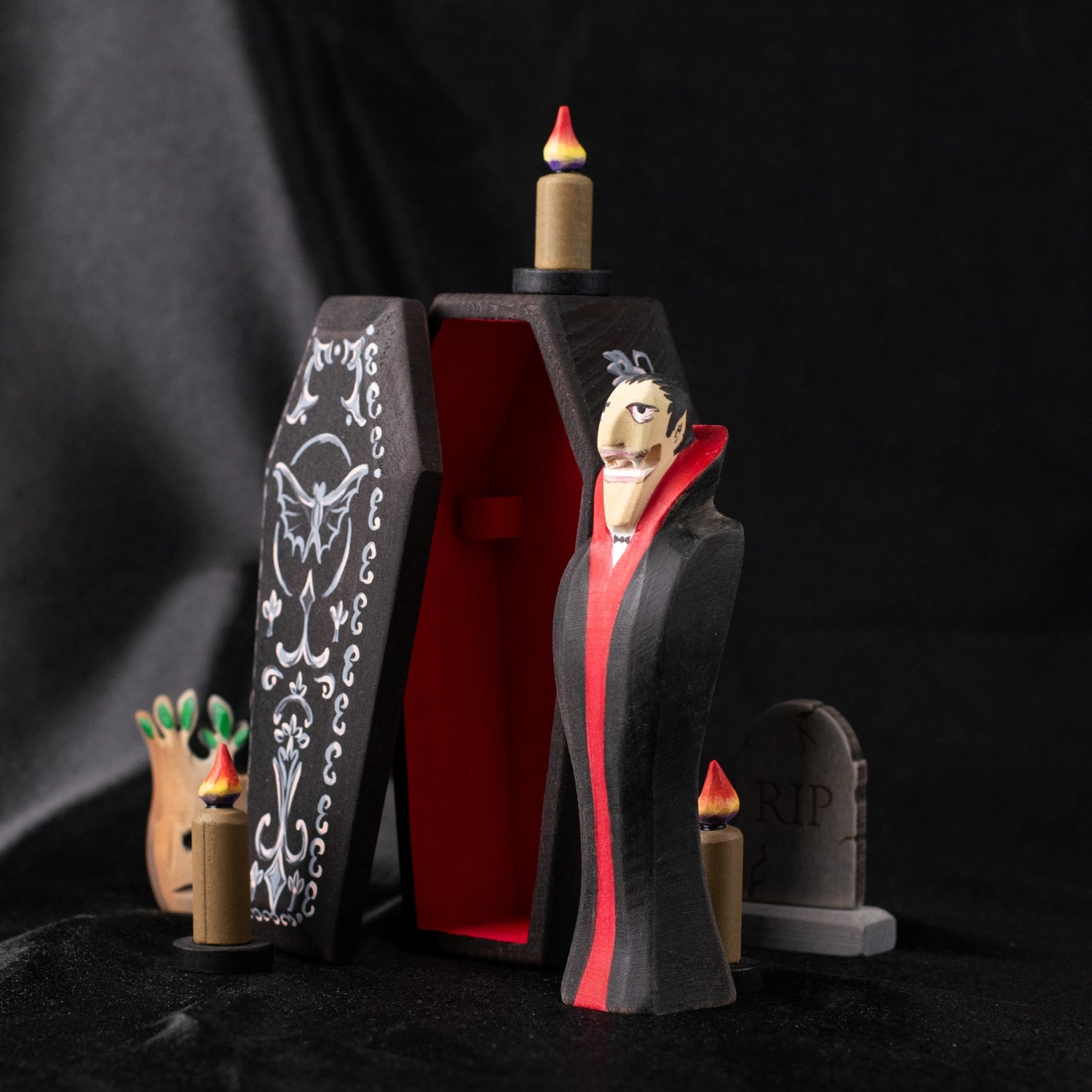 PRE-ORDER Dracula and Coffin Halloween Toy Set
