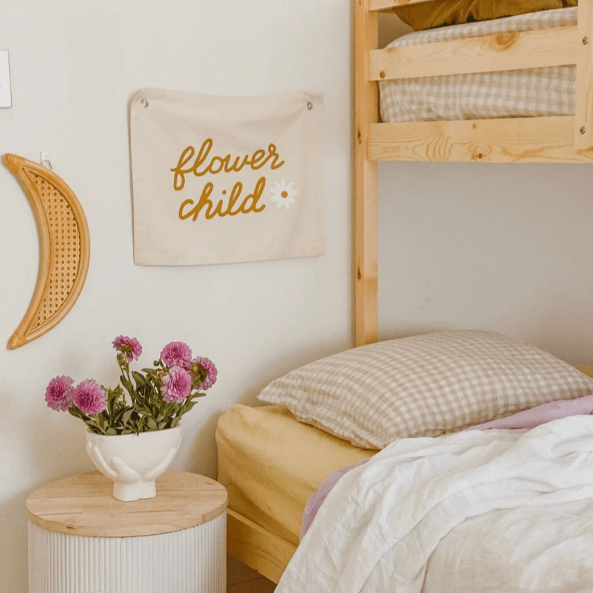 Imani Collective Décor "Flower Child" Organic Canvas Banner