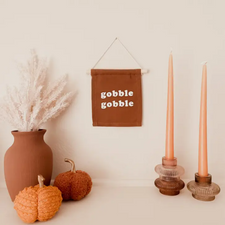 Imani Collective Décor "Gobble Gobble" Hang Sign by Imani Collective  "Give Thanks" Organic Canvas Hang Sign | Fall Kids Room Décor 